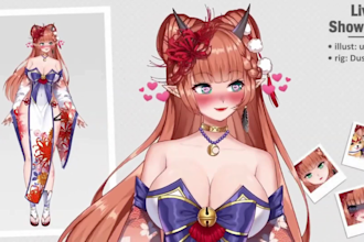 design live2d vtuber model rigging anime vtuber nsfw vtuber commission