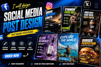design social media post creatives and instagram post