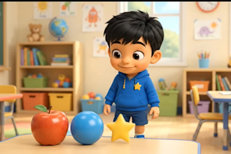 create kids learning youtube video