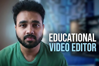 edit clean educational videos for youtube and courses