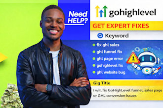 fix gohighlevel funnel, sales page or ghl conversion issues