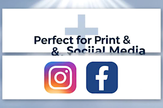 design a professional church flyer and social media post