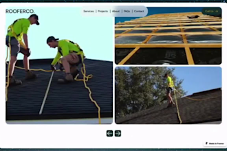 build squarespace construction website, hvac contractor, roofing, pool website