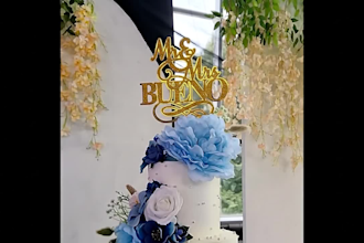 edit or personalize your cake topper design for cricut