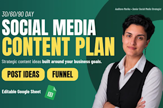 create a strategic social media content plan