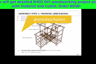turn your DIY, furniture,carpentry, shed woodworking projects into build plan