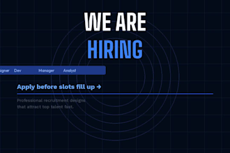 design a professional poster, hiring post, or event flyer