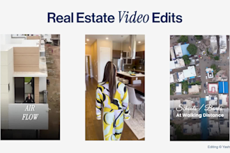 edit real estate listing videos and property reels