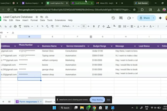 build lead capture and email notification automation