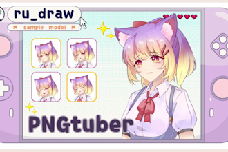 design a custom pngtuber model for your stream