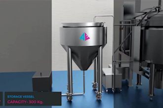 create 3d industrial animation manufacturing production equipment plant layout