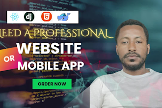 build full stack web apps using react and django