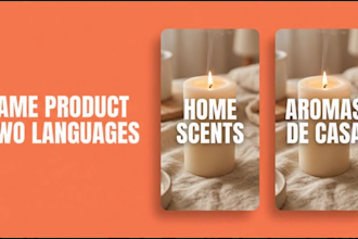 create SEO pinterest pins in english and spanish