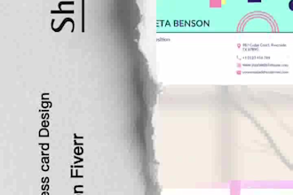 design modern professional business card or visiting card