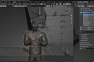 rig your character using rigify