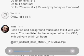 edit your audio and video podcast with noise reduction and mixing