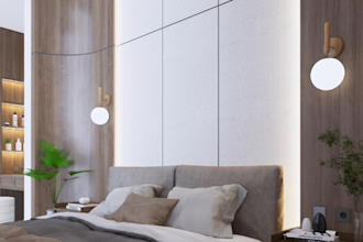 design a modern minimalist interior with realistic 3d visualization