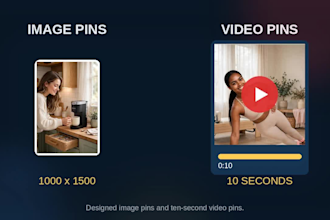 create SEO pinterest image and video pins in 24 hours