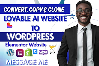 convert lovable ai to wordpress website, maintain ai website clone lovable, vibe