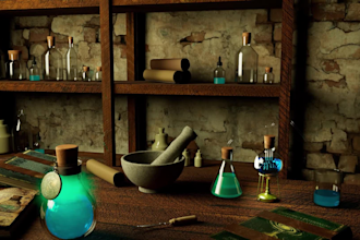 create 3d interior props and assets in maya
