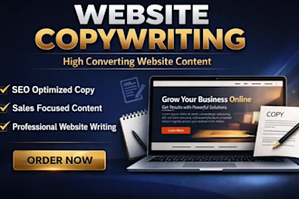 be your content writer for website copywriting, SEO website content writer