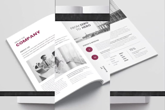 design company profile, proposal and corporate brochure