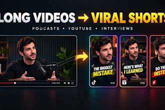 video clipping, clip long videos and podcasts into viral shorts twitch clip