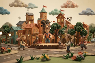 3d ai claymation video, stop motion animation, ai storytelling brand videos