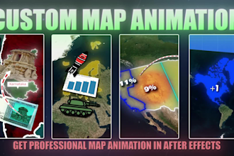 creat travel,explai map animation video, like vox, johnny harris using geolayers