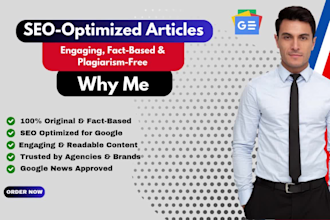 write professional articles for startups and blogs