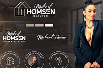 create a luxury realtor brand identity for real estate professionals