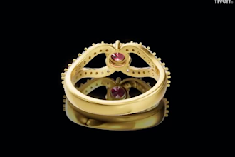 design 3d jewelry cad for 3d printing and 360 render and animation