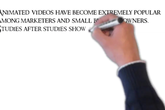 create a startup explainer video in whiteboard style