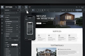 create a custom oxygen builder wordpress website