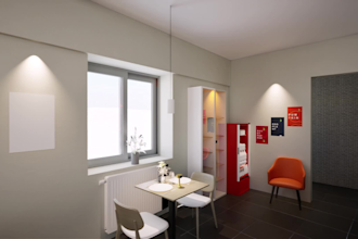 design small coffee shops, food carts, and kiosks