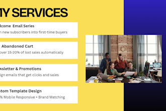 design email newsletter and setup mailchimp email campaign