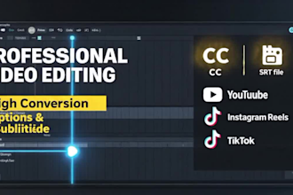 add subtitles caption edit video create srt file english subtitle tiktok video