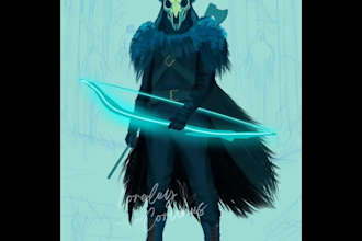 draw a stylized fantasy character or oc