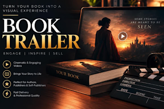create a cinematic book trailer, book teaser
