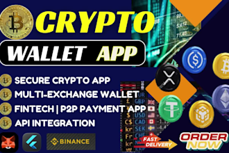 build crypto exchange app fintech app crypto wallet app web3 dapp smart contract