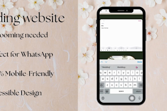 design a custom interactive wedding website with smart rsvp