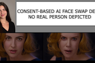 create a realistic ai face swap or head replacement video