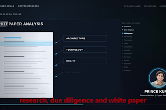 do crypto research with tokenomics and whitepaper analysis