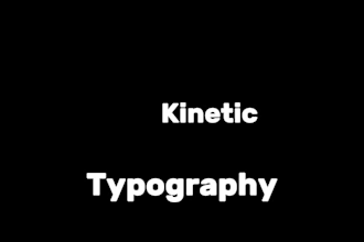 craft kinetic typography with motion graphics and text animation