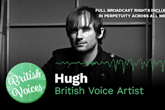 be your male british voiceover