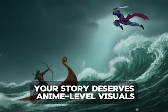 make high quality 2d anime style animation