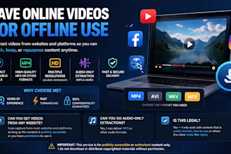 extract online videos from websites and social media