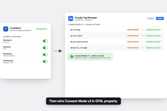 setup consent mode v2 and cookie banner to recover lost conversions