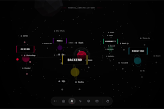 make an interactive 3d modern website using three js