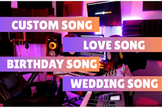 create a personalised birthday or anniversary song with custom lyrics